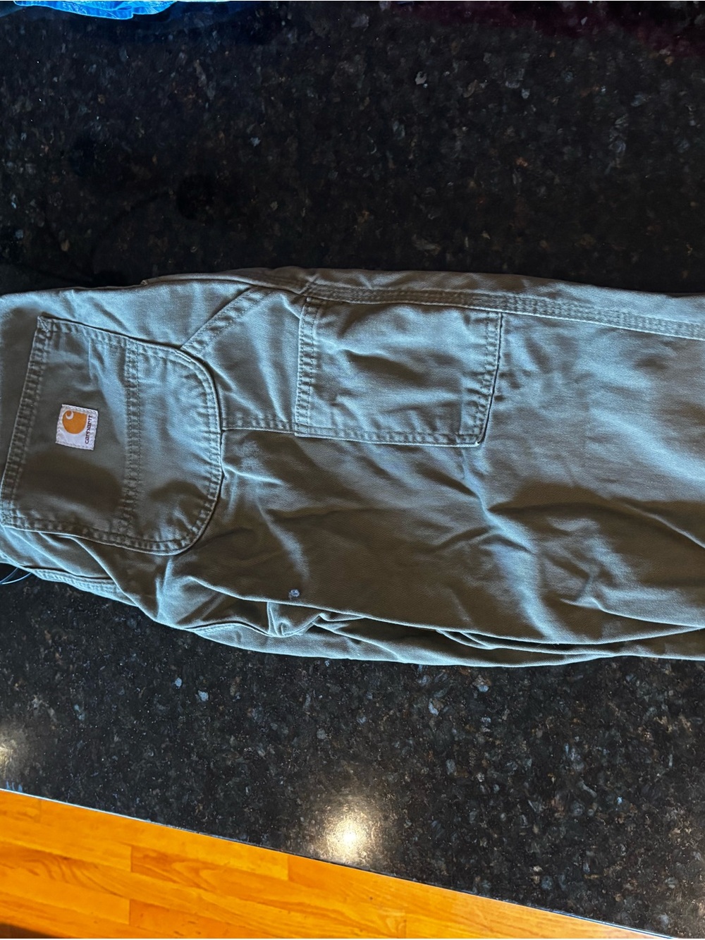 Carhartt Olive Work Cargo Pants with Utility Pockets